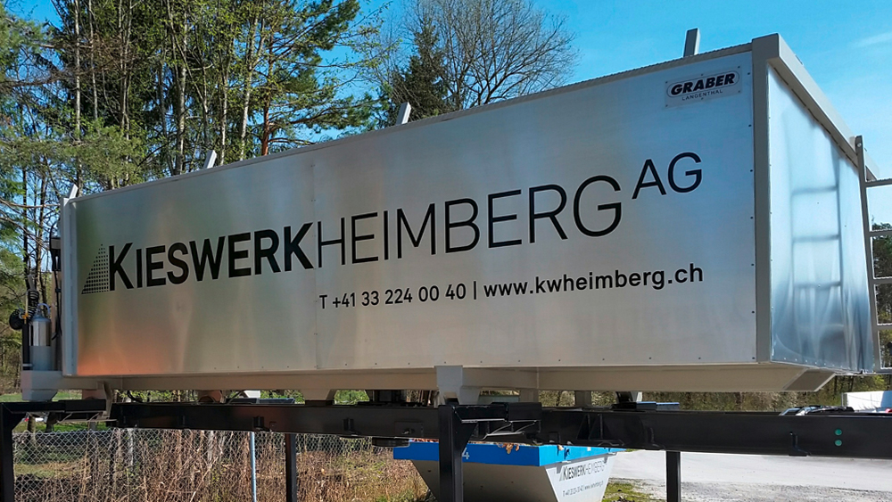 In Einzelbuchstaben beschriftet