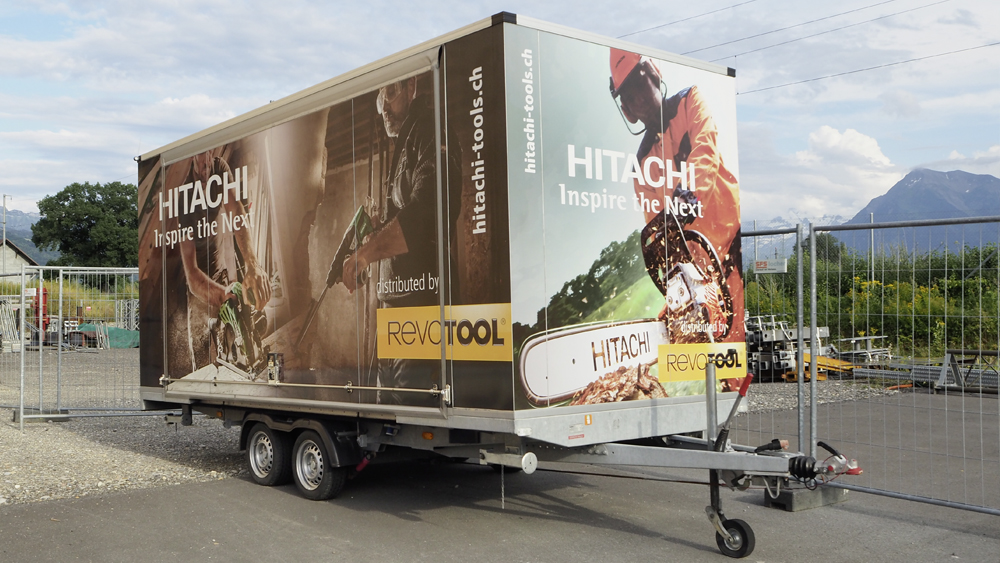 Digitaldruck 4-farbig rundum mit Folie belegt