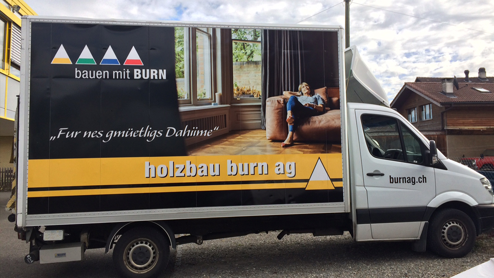 Digitaldruck 4-farbig mit UV Schutzlaminat