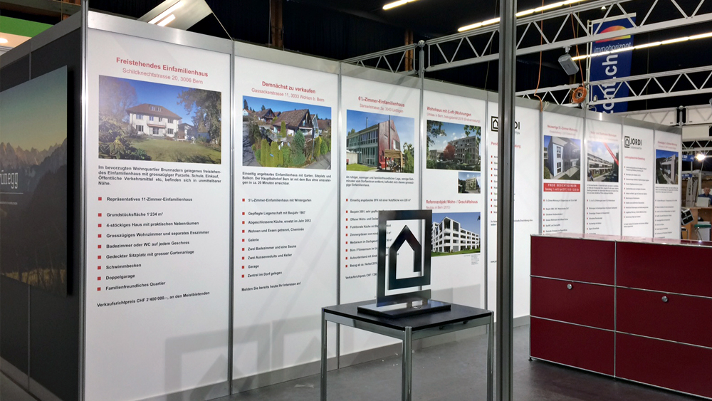 Digitaldruck 4-farbig direkt auf bestehende Elemente appliziert